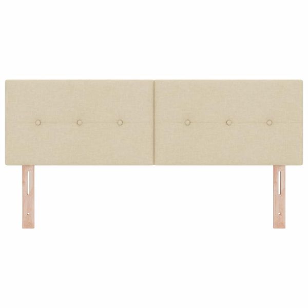 Облегалка за глава с таблото Крем 144 см Изкуствена