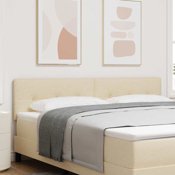 Облегалка за глава с таблото Крем 180 cm Изкуствена