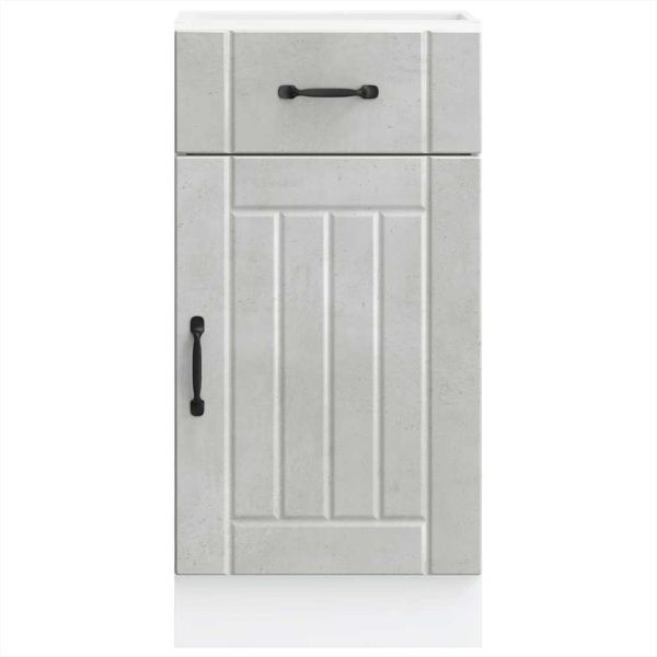 Кухненски шкаф Lucca, бетонно сив, инженерно дърво