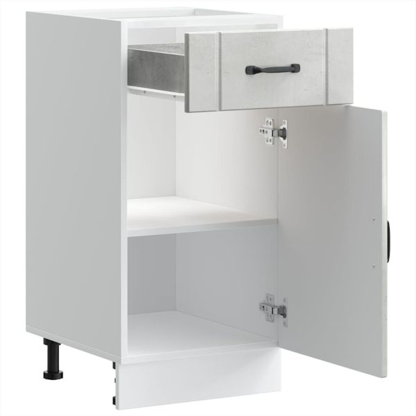 Кухненски шкаф Lucca, бетонно сив, инженерно дърво