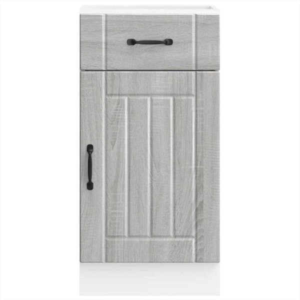 Кухненски шкаф Lucca, сив сонома, инженерна дървесина