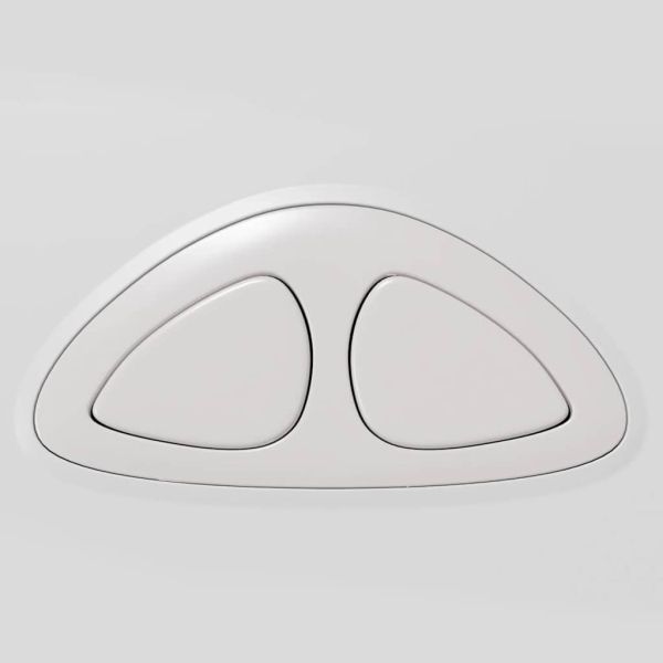 Тоалетно казанче с долен вход за вода, 3/6 л, бяло