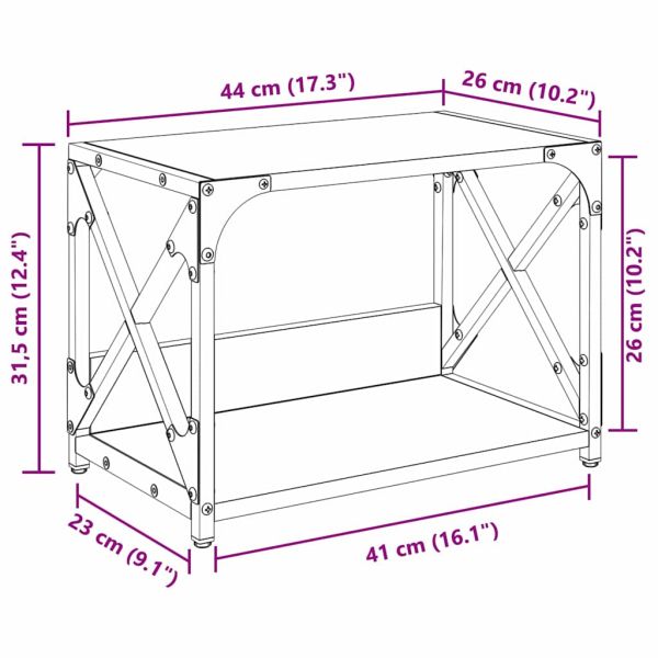 Стойка за принтер Дъб 44 x 26 x 31.5 см Инженерно дърво