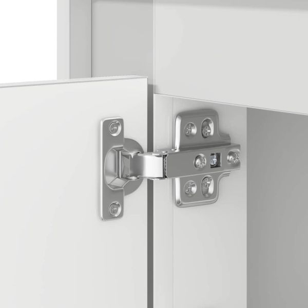 Нощен шкаф Бяло 44 x 34,5 x 45 см Инженерно дърво