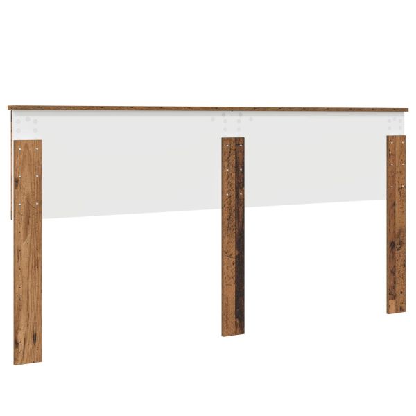 Облегалка за глава с таблото Старо дърво 200 cm Инженерно дърво