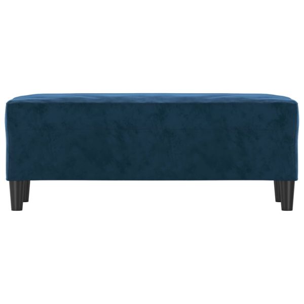 Пейка,синя, 100x35x41 см, кадифе