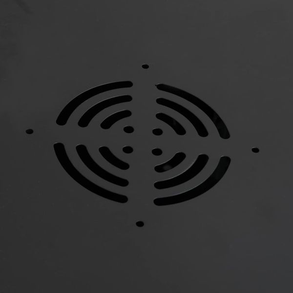 Мрежов кабинет със съхранение Черно 53 x 60 x 30 см Стомана