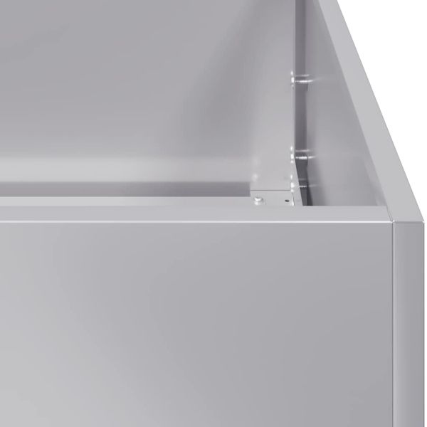 Кашпа, 40x80x40 см, поцинкована стомана