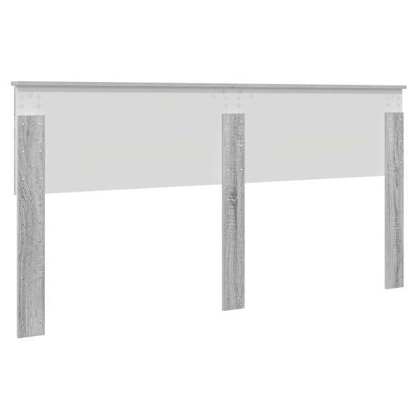 Облегалка за глава с таблото Сив Сонома 180 cm Инженерно дърво