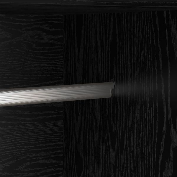 Гардероб с рафт Черния дъб 82,5 x 51,5 x 180 см Инженерно дърво