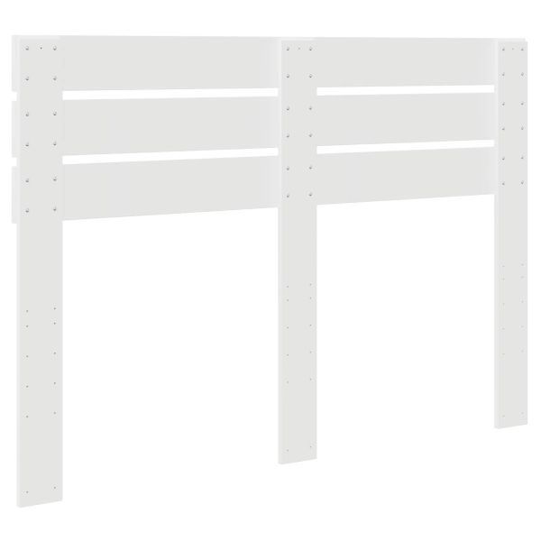 Облегалка за глава с таблото Бяло 160 cm Инженерно дърво