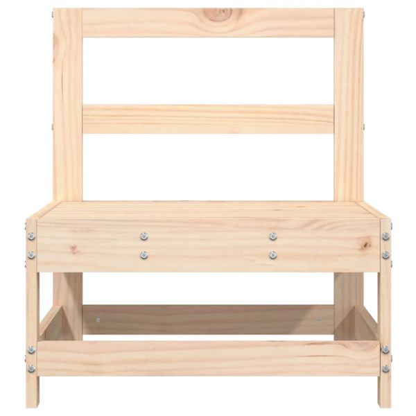 Градински средни дивани, 2 бр, бор масив