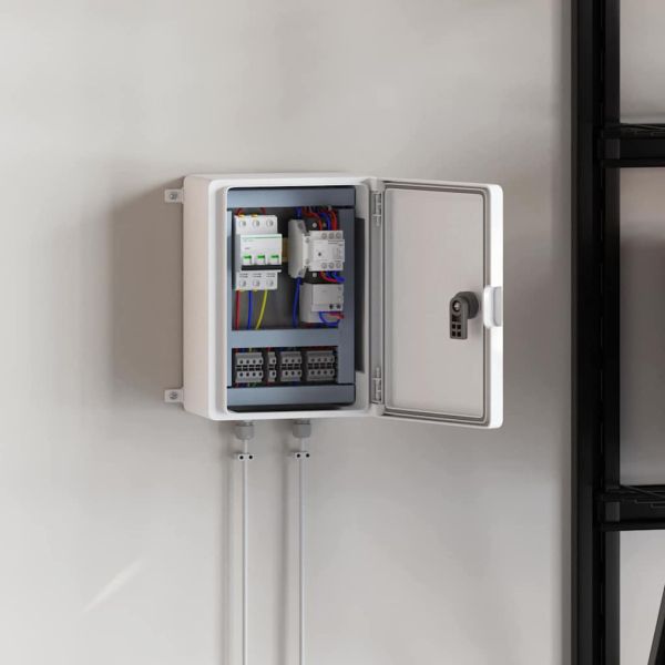 Контролен шкаф Сив 47 x 20 x 60 см ABS пластмаса