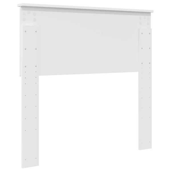 Облегалка за глава с таблото Бяло 90 cm Инженерно дърво