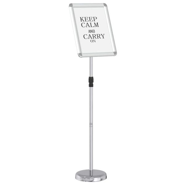 Стендове за търговски прояви Сребрист 25 x 25 x 125 см Алуминий