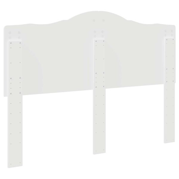 Облегалка за глава с таблото Бяло 140 cm Инженерно дърво