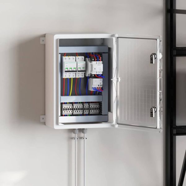 Контролен шкаф Сив 35 x 19,5 x 50 см ABS пластмаса