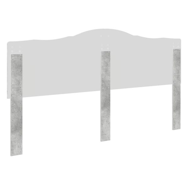 Облегалка за глава Циментено сиво 200 cm Инженерно дърво