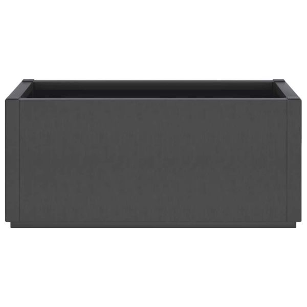 Градински сандък, тъмносив, 80x36x35 см, PP