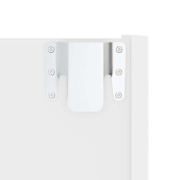 Стенни шкафове за обувки, 2 бр, бели, 60x18x90 см, ПДЧ