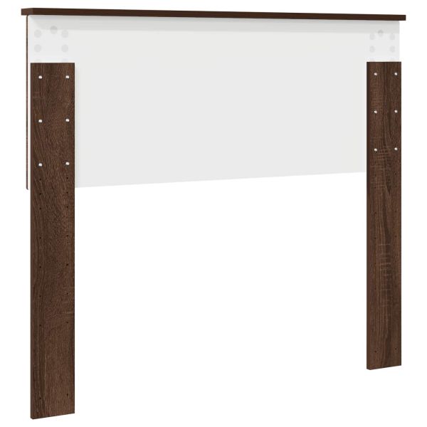 Облегалка за глава с таблото Кафяв дъб 100 cm Инженерно дърво