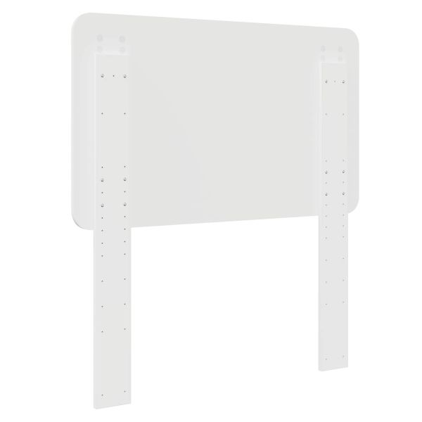 Облегалка за глава с таблото Гланц бяло 80 cm Инженерно дърво