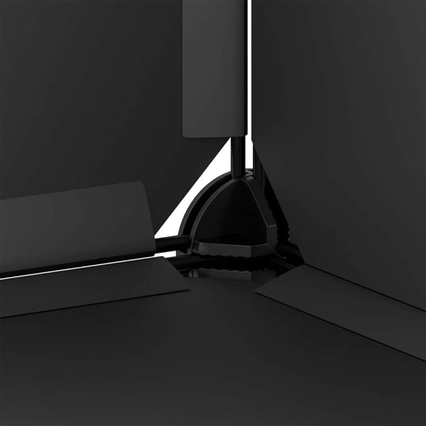 Органайзер с кубични отделения, 6 куба, черен, PP