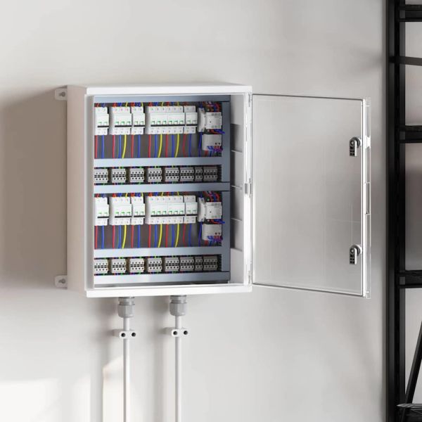 Контролен шкаф Сив 50 x 22 x 60 см ABS пластмаса