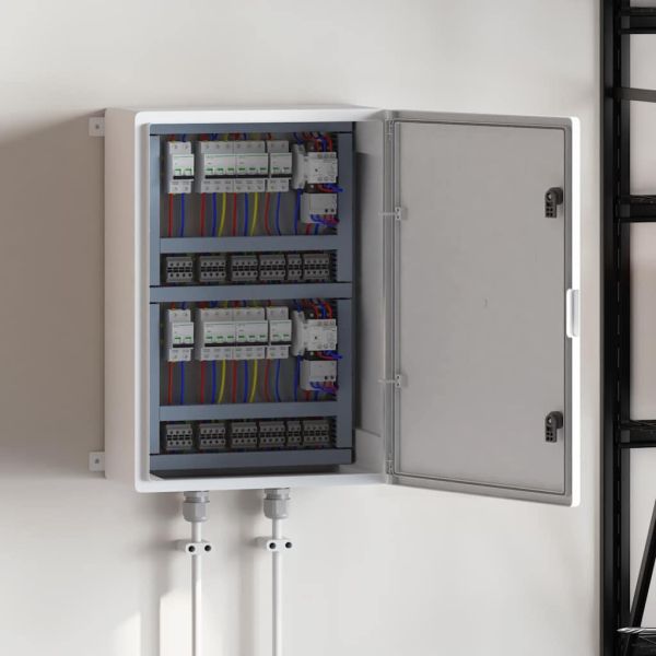 Контролен шкаф Сив 47 x 20 x 60 см ABS пластмаса