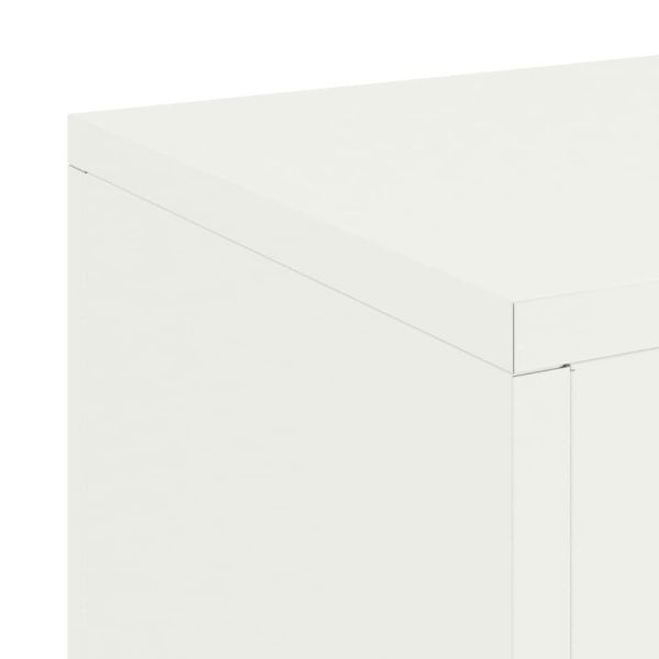 Стойка за растения 2 pcs Бяло 24 x 24 x 75 см Стомана