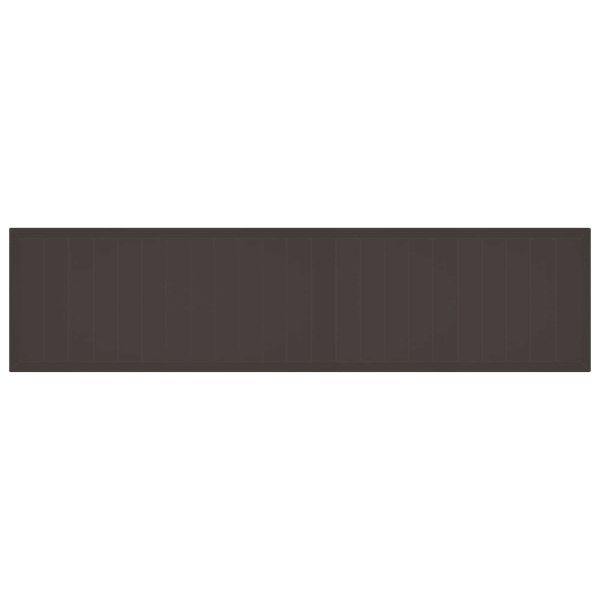 Градински комплект за хранене с възглавници 15 pcs Кафяво ПП