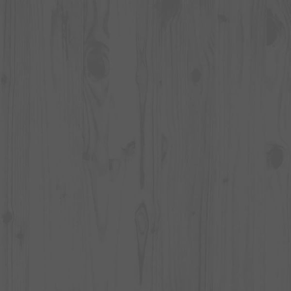 Градински лаундж комплект, 2 части, сив, бор масив