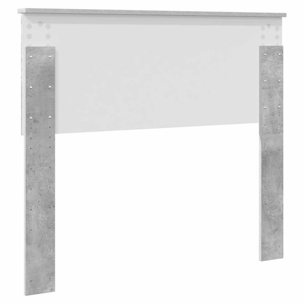 Облегалка за глава Циментено сиво 100 cm Инженерно дърво