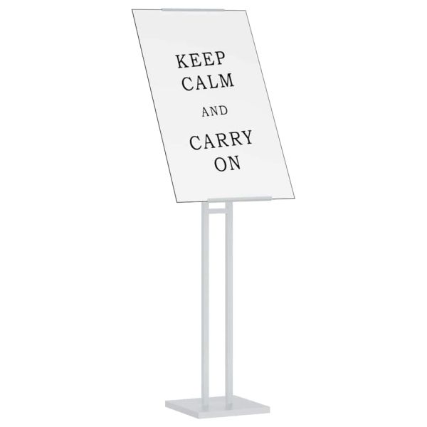 Стендове за търговски прояви 2 pcs Бяло 26,5 x 26,5 x 127 см