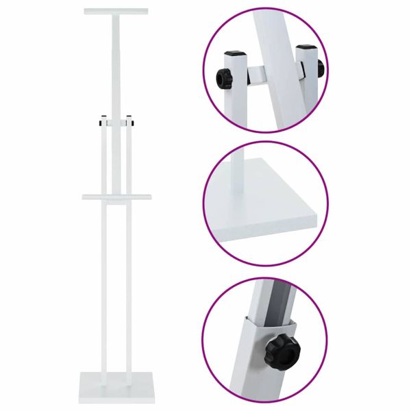 Стендове за търговски прояви 2 pcs Бяло 26,5 x 26,5 x 127 см