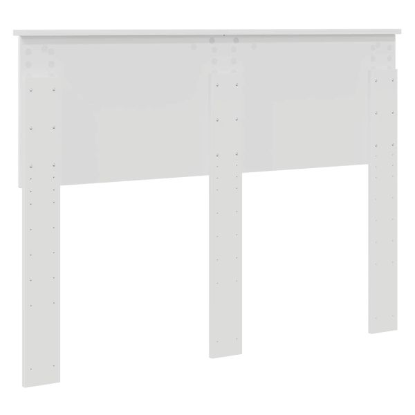 Облегалка за глава с таблото Бяло 135 cm Инженерно дърво