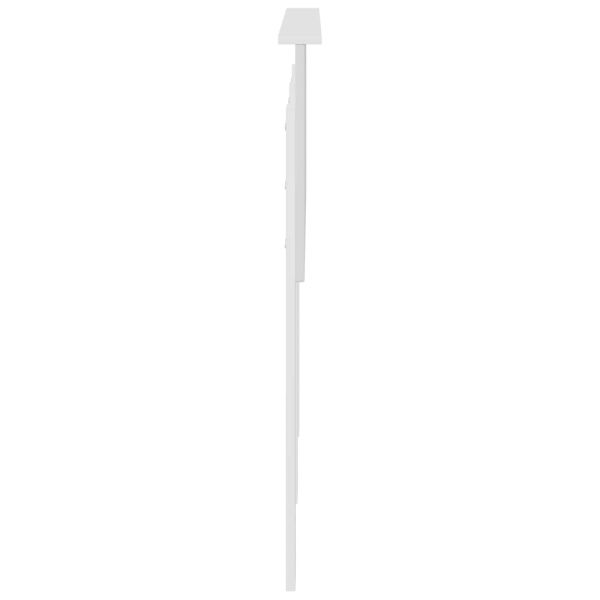 Облегалка за глава с таблото Бяло 135 cm Инженерно дърво