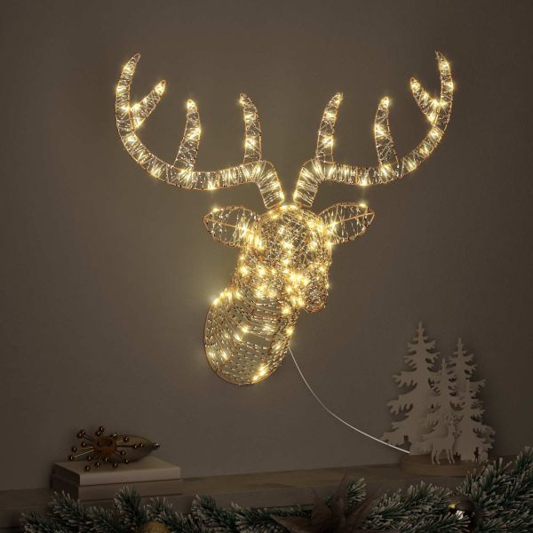 Дядо Коледа, който дърпа шейна Топло бяло PET