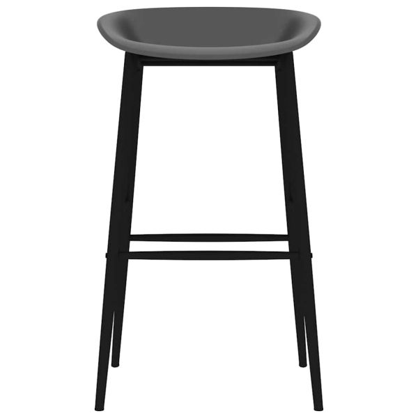 Бар столове, 4 бр, сиви