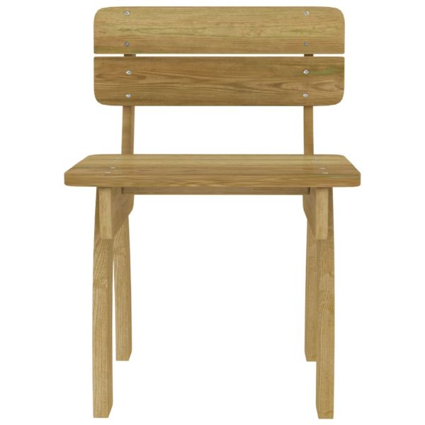 Градински трапезен комплект от 5 части, импрегниран бор