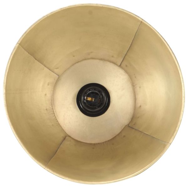 Наземна лампа, месинг, мангово дърво масив, E27