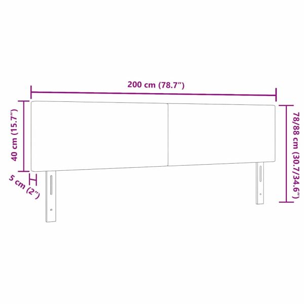 LED глава С LED лентисти светлини Сивозелен 200 cm Полиестер