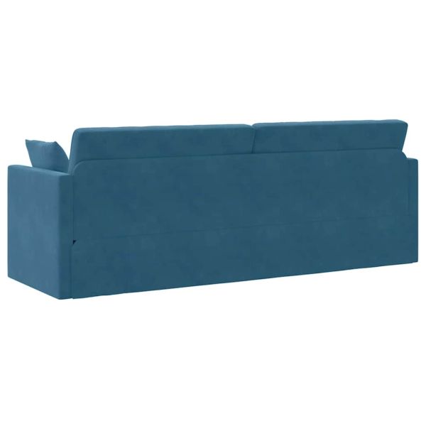 Диван-легло за под 200cm Синьо Кадифе