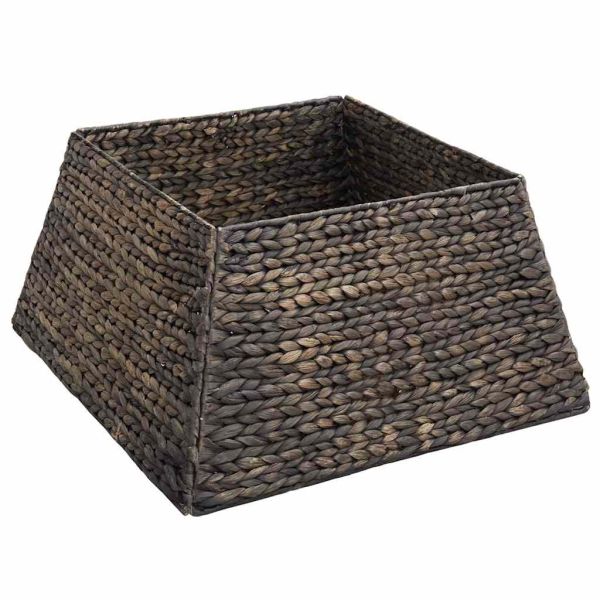 Коло за коледно дърво Черно 50 x 50 x 25 cm Воден хиацинт