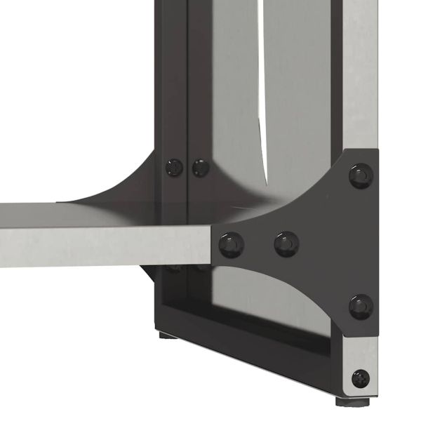 Стойка за дърва за огрев, 40x30x80 см, неръждаема стомана