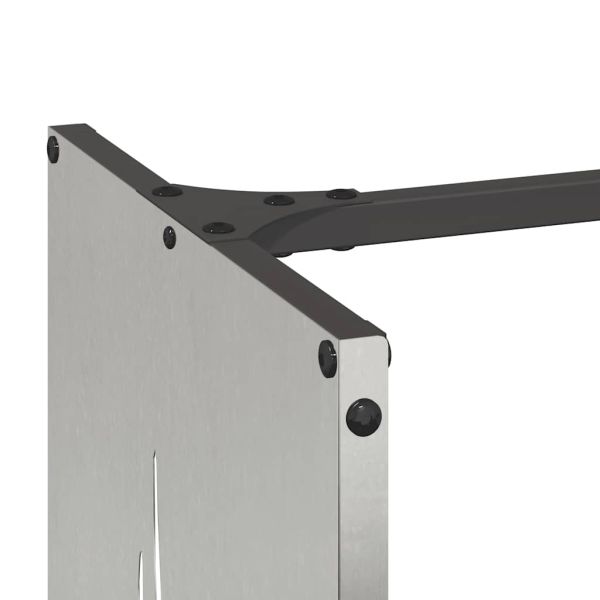 Стойка за дърва за огрев, 40x30x80 см, неръждаема стомана