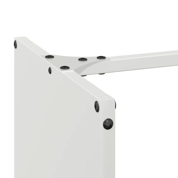 Стойка за дърва, бяла, 40x30x80 см, студеновалцувана стомана