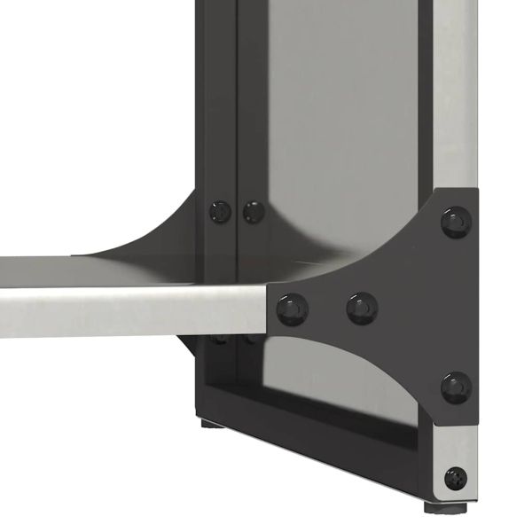 Стойка за дърва за огрев, 40x30x80 см, неръждаема стомана