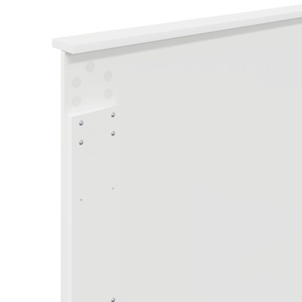 Облегалка за глава с таблото Бяло 100 cm Инженерно дърво