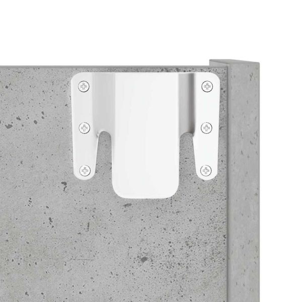 Стенни шкафове за обувки, 2 бр, бетонно сиво, 60x18x90 см, ПДЧ